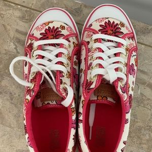 Coach Sneaker Tennis Shoe Barrett Poppy Floral Daisy Sz.9B
